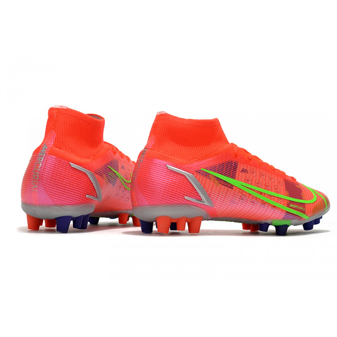 orange soccer boots